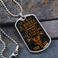 Load image into Gallery viewer, Born to ride - Dog Tag - JustFamilyThings
