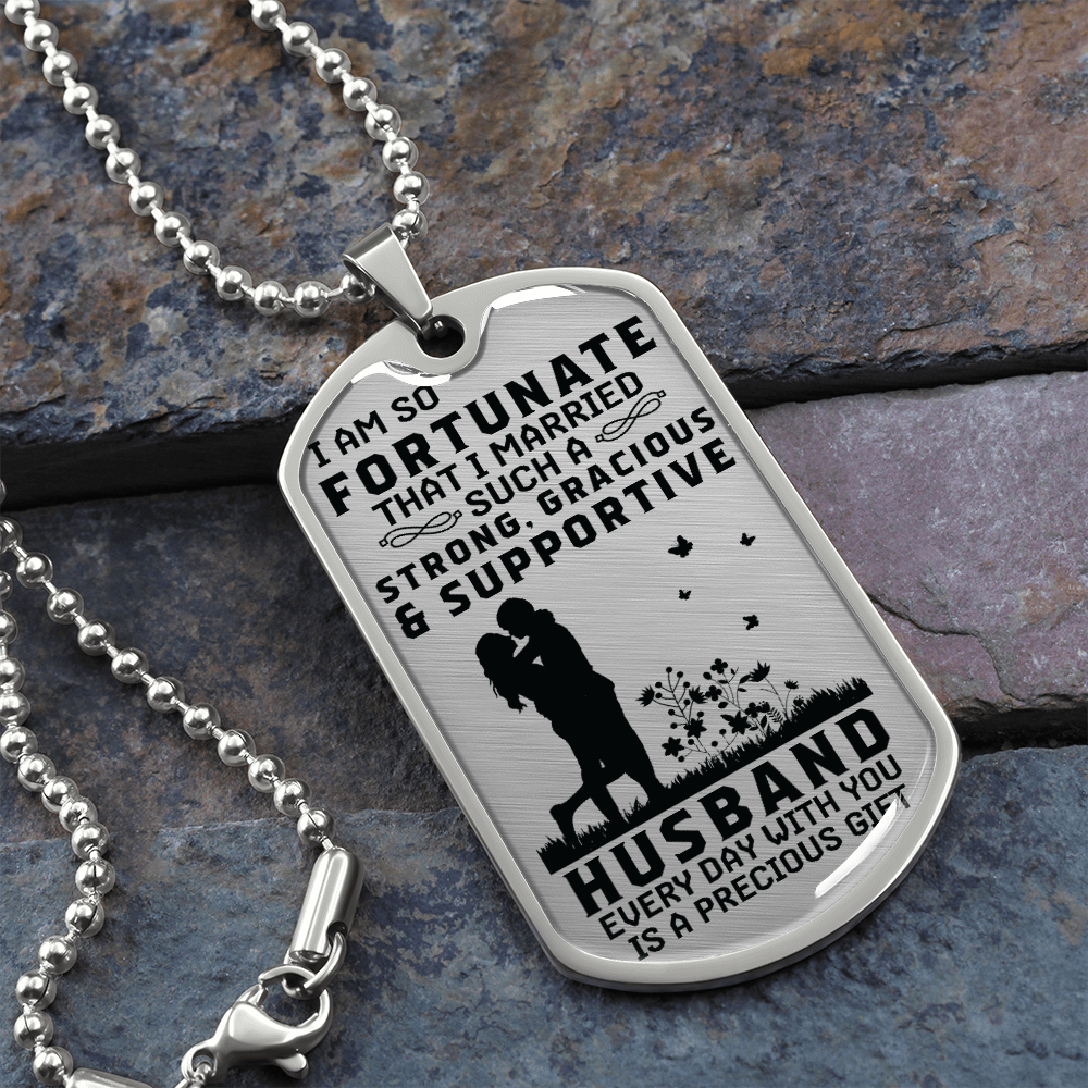 Gift for Husband - Dog Tag - JustFamilyThings