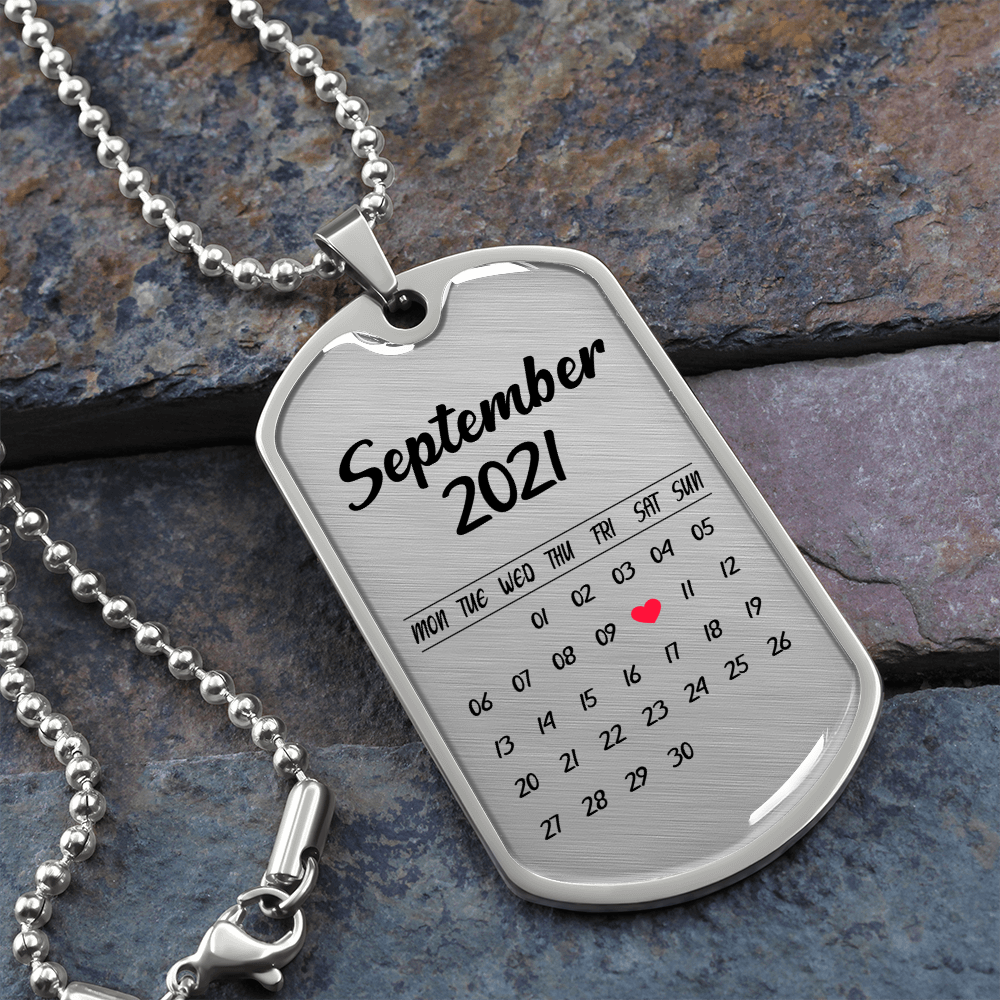 Personalized Date And Engraving - Dog Tag - JustFamilyThings