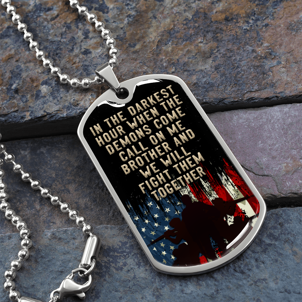 In the darkest hour - Dog Tag - JustFamilyThings