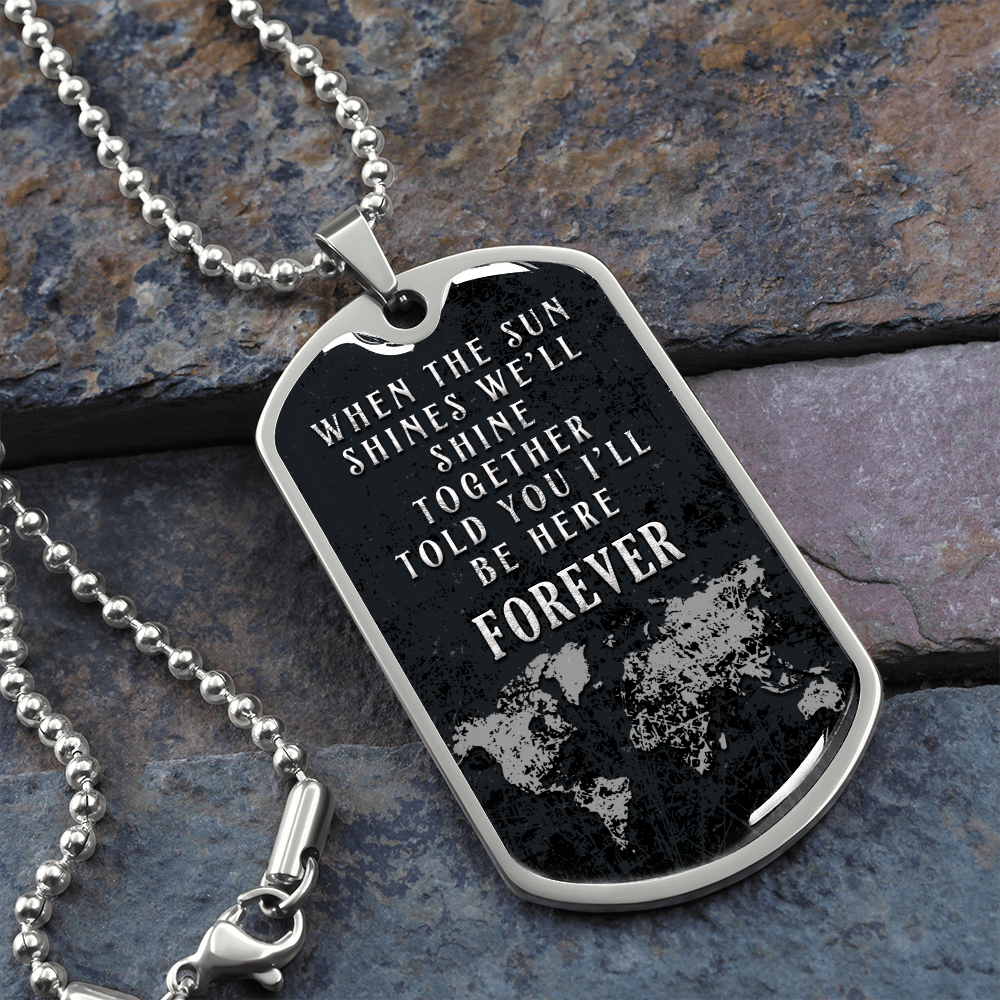 When the sun shines - Dog Tag - JustFamilyThings