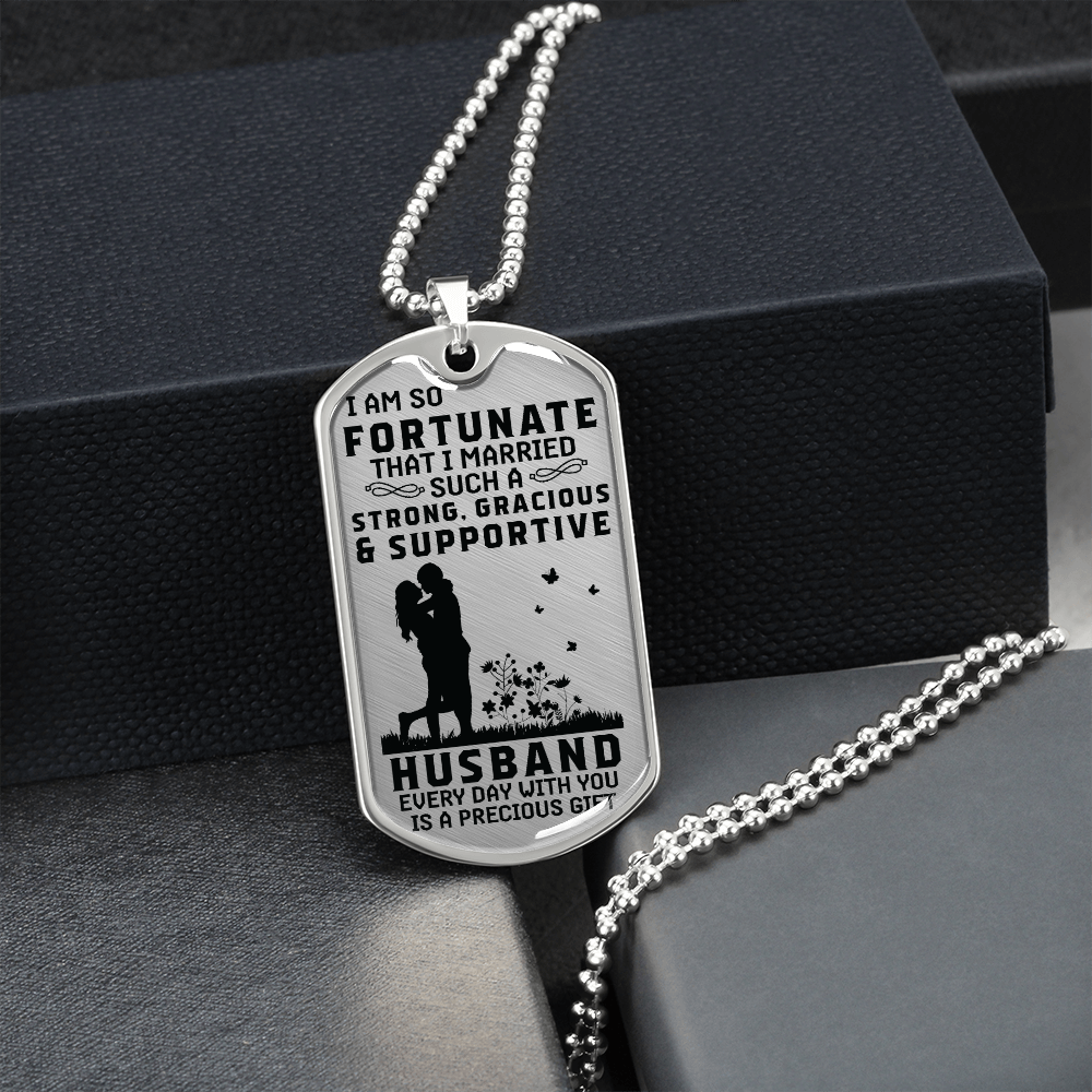 Gift for Husband - Dog Tag - JustFamilyThings