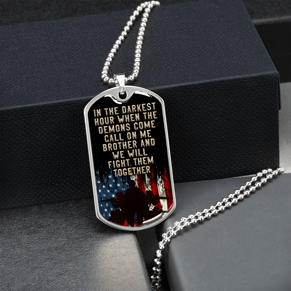 In the darkest hour - Dog Tag - JustFamilyThings