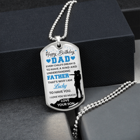 Load image into Gallery viewer, Son to Dad - Dog Tag - JustFamilyThings
