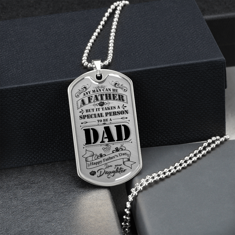 Happy Father's Day - Dog Tag - JustFamilyThings