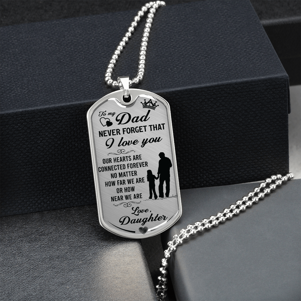 Father-Daughter - Dog Tag - JustFamilyThings