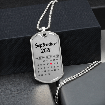 Personalized Date And Engraving - Dog Tag - JustFamilyThings