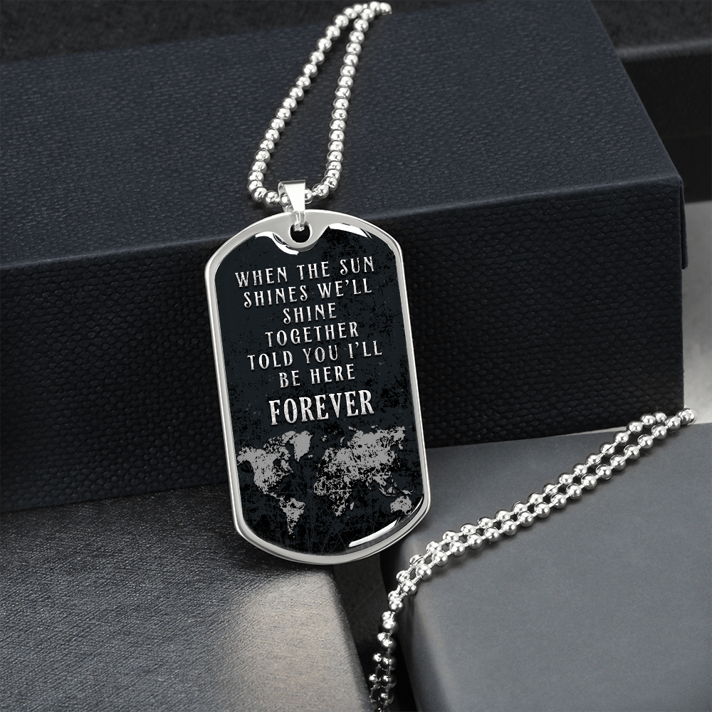 When the sun shines - Dog Tag - JustFamilyThings
