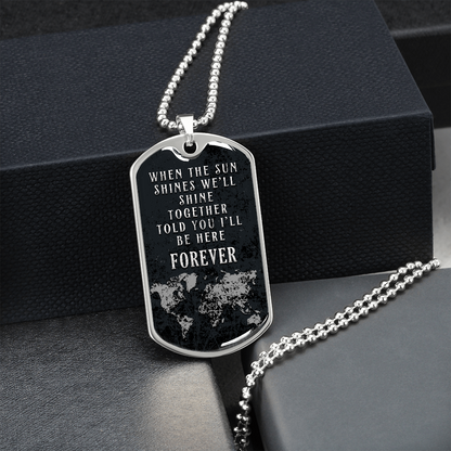 When the sun shines - Dog Tag - JustFamilyThings
