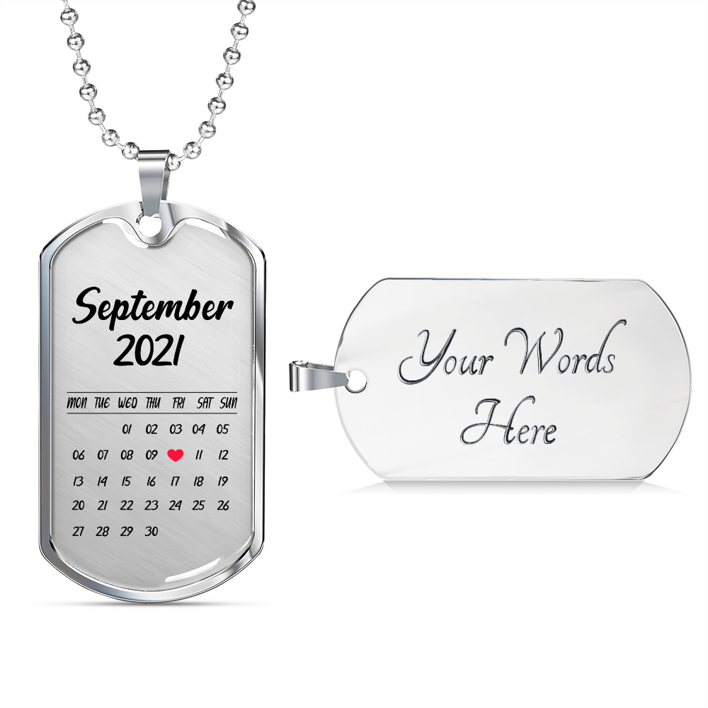 Personalized Date And Engraving - Dog Tag - JustFamilyThings