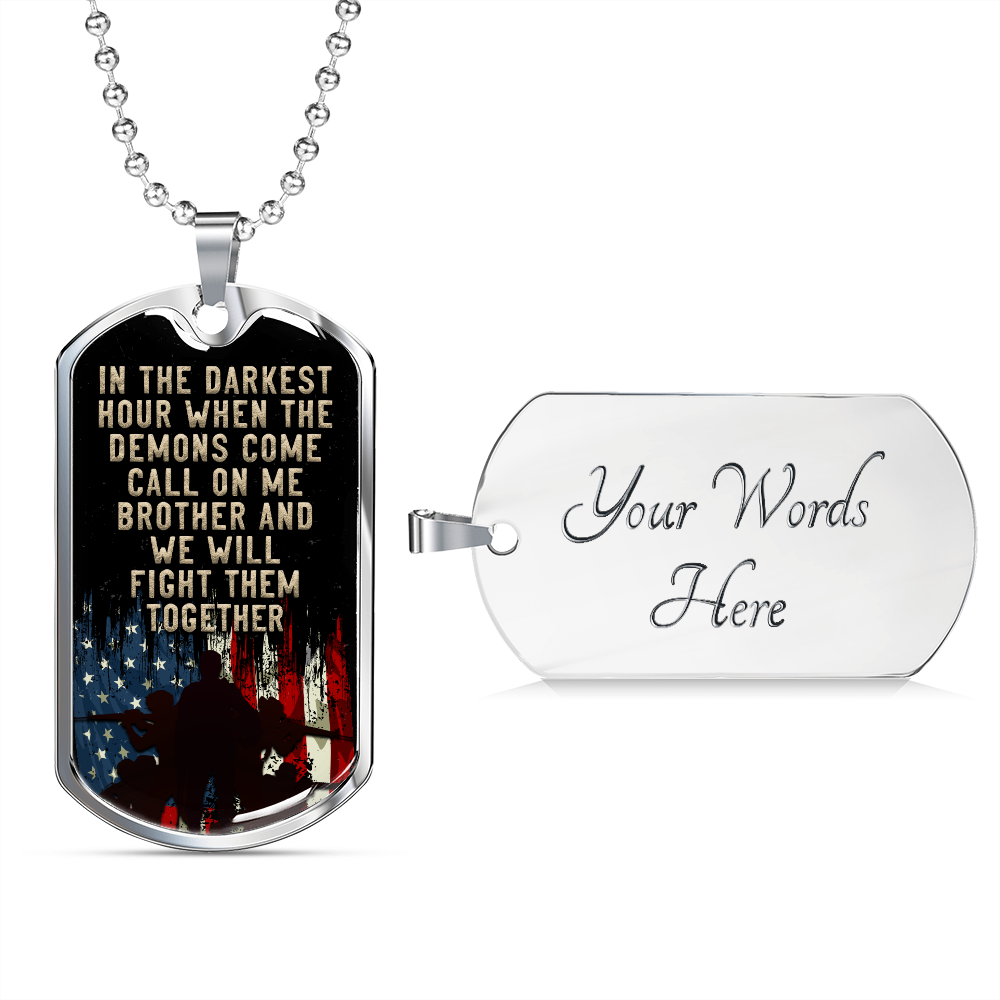 In the darkest hour - Dog Tag - JustFamilyThings