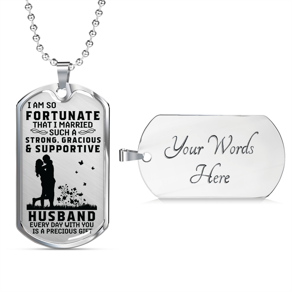 Gift for Husband - Dog Tag - JustFamilyThings
