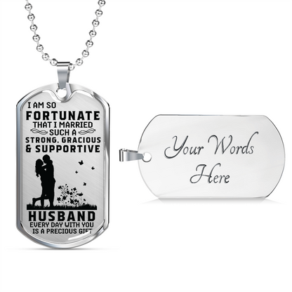 Gift for Husband - Dog Tag - JustFamilyThings
