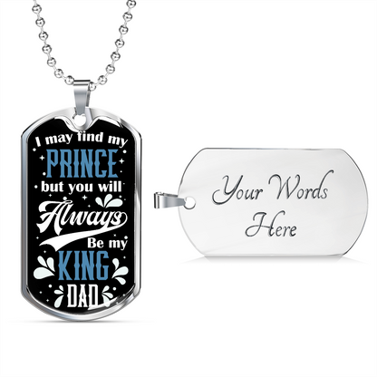 Gift For Dad from Daughter - Dog Tag - JustFamilyThings