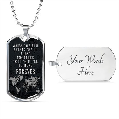 When the sun shines - Dog Tag - JustFamilyThings
