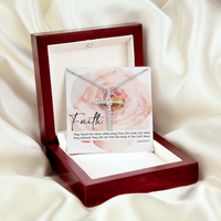 Load image into Gallery viewer, bible verses, Luke 24:2-3, They found the stone rolled away - Cubic Zirconia Cross - JustFamilyThings
