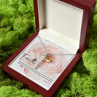 Load image into Gallery viewer, bible verses, Luke 24:2-3, They found the stone rolled away - Cubic Zirconia Cross - JustFamilyThings
