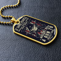 Load image into Gallery viewer, If some people would raise their kids right - Dog Tag - JustFamilyThings
