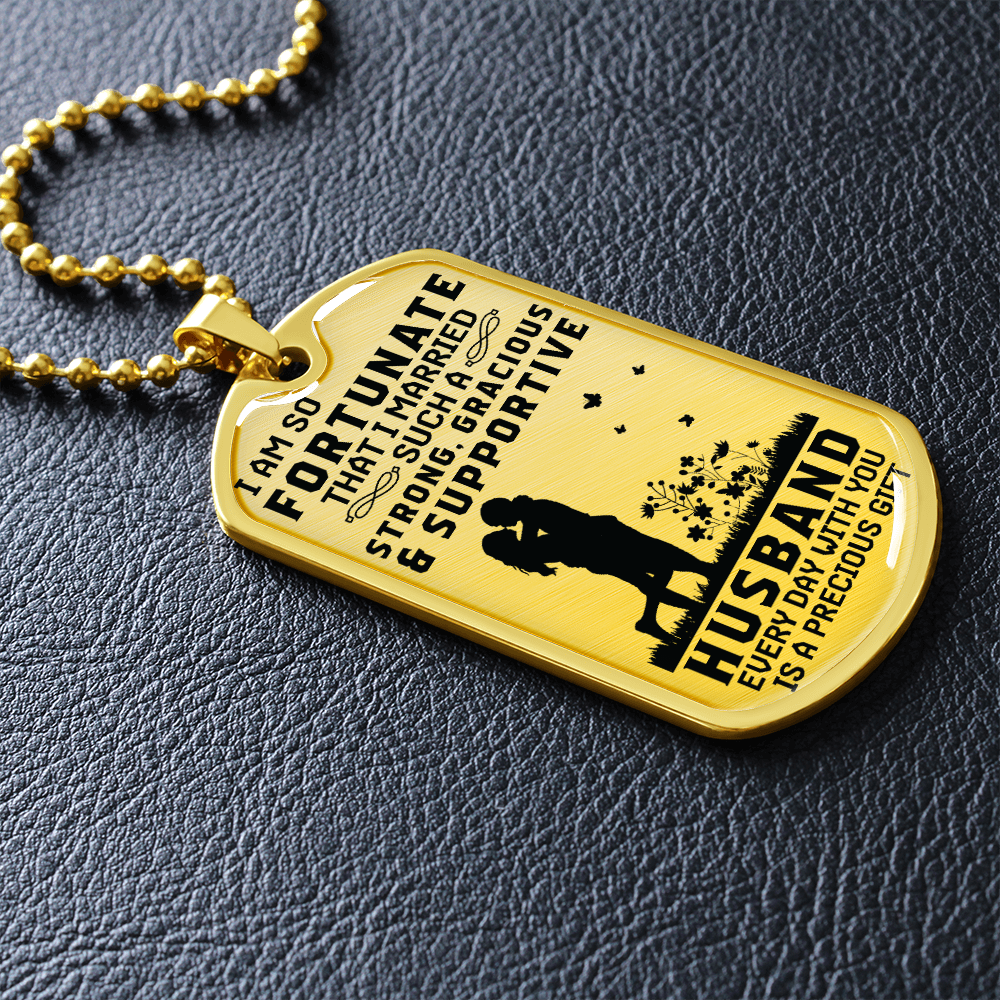 Gift for Husband - Dog Tag - JustFamilyThings