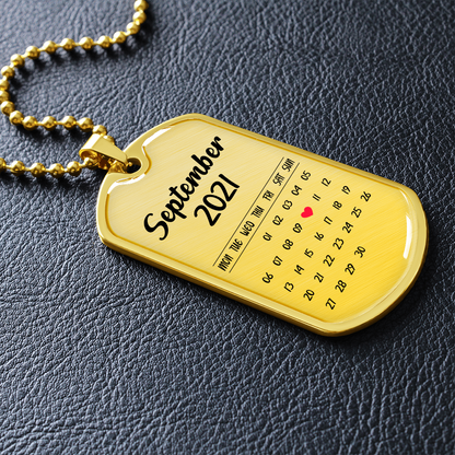 Personalized Date And Engraving - Dog Tag - JustFamilyThings