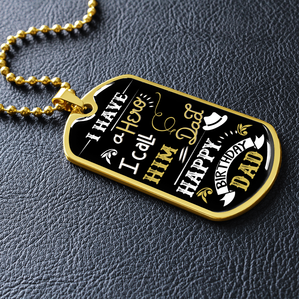 Birthday Gift for Father - Dog Tag - JustFamilyThings