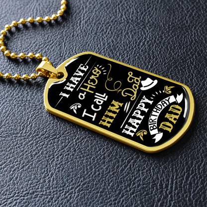 Birthday Gift for Father - Dog Tag - JustFamilyThings