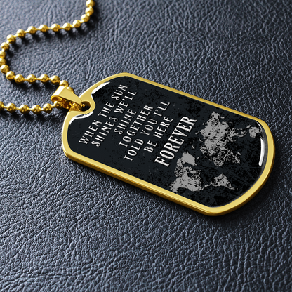 When the sun shines - Dog Tag - JustFamilyThings