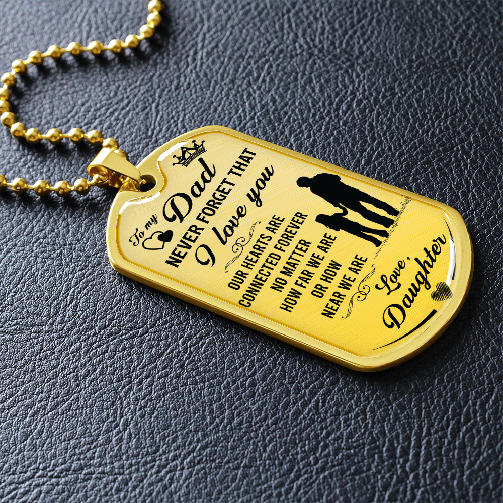 Father-Daughter - Dog Tag - JustFamilyThings