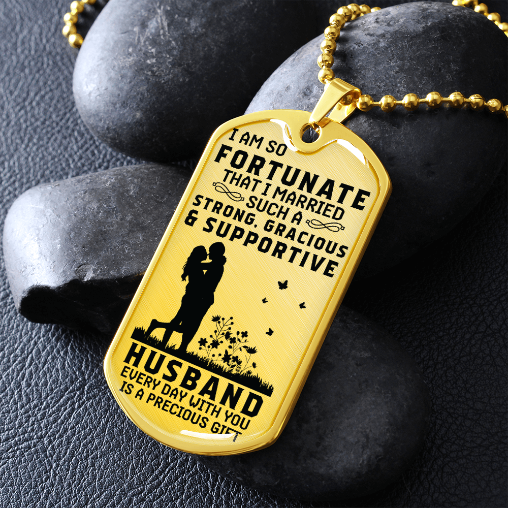 Gift for Husband - Dog Tag - JustFamilyThings