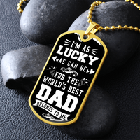 Load image into Gallery viewer, World&#39;s best Dad - Dog Tag - JustFamilyThings
