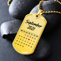 Load image into Gallery viewer, Personalized Date And Engraving - Dog Tag - JustFamilyThings
