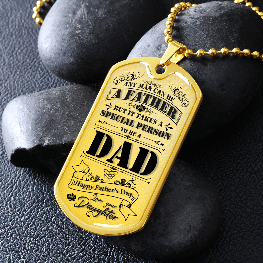 Happy Father's Day - Dog Tag - JustFamilyThings