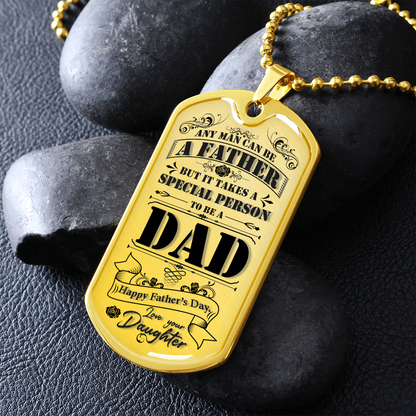 Happy Father's Day - Dog Tag - JustFamilyThings
