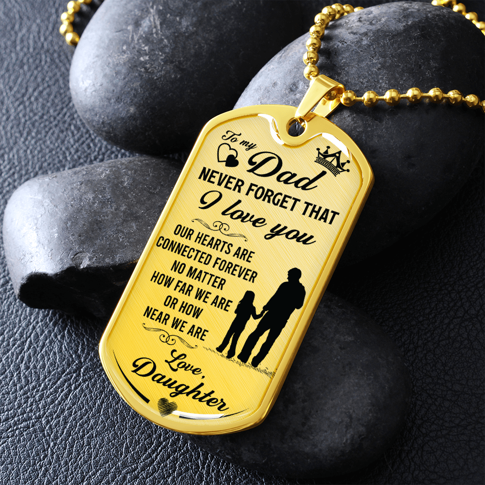 Father-Daughter - Dog Tag - JustFamilyThings