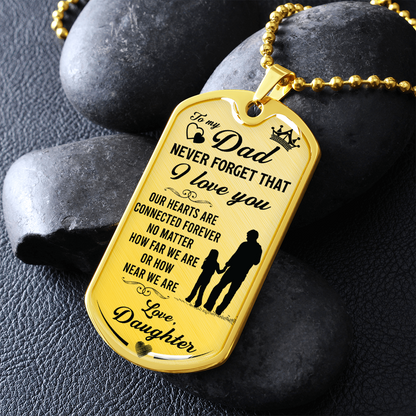 Father-Daughter - Dog Tag - JustFamilyThings