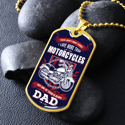 Motorcycles-DAD - Dog Tag - JustFamilyThings