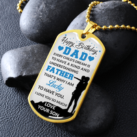 Load image into Gallery viewer, Son to Dad - Dog Tag - JustFamilyThings
