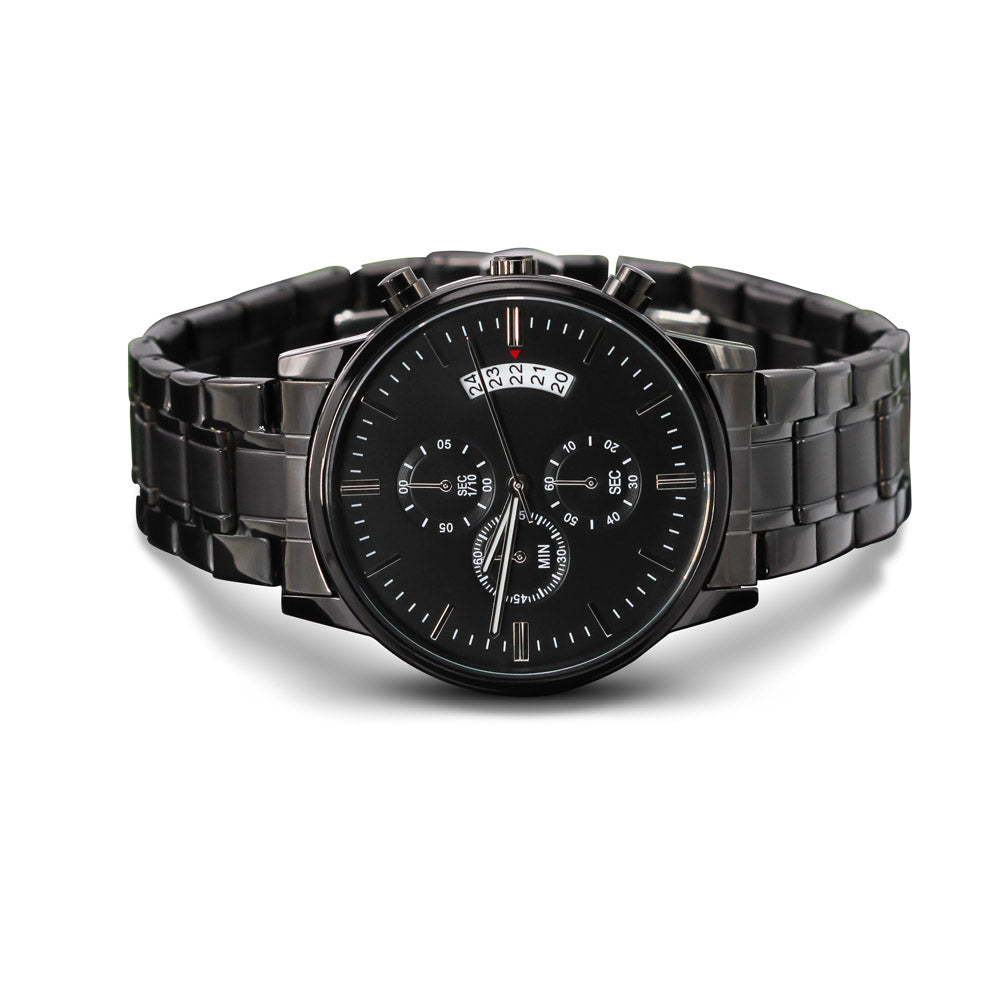Best Bucking Dad Ever - Black Chronograph Watch - JustFamilyThings