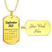 Load image into Gallery viewer, Personalized Date And Engraving - Dog Tag - JustFamilyThings
