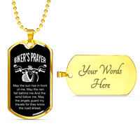 Load image into Gallery viewer, Biker&#39;s Prayer - Dog Tag - JustFamilyThings
