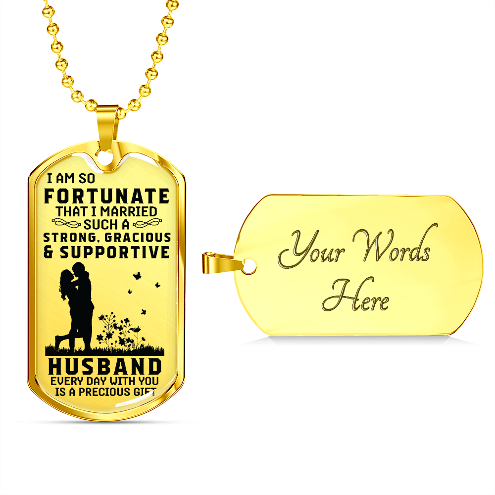 Gift for Husband - Dog Tag - JustFamilyThings