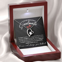 Load image into Gallery viewer, To My Beautiful Soulmate - The Love I Hold For You - Forever Love Necklace - JustFamilyThings
