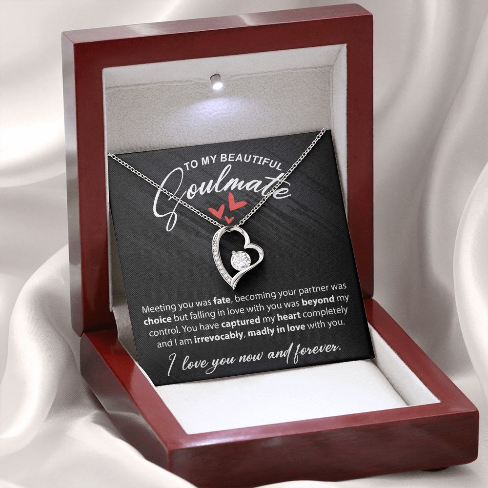 To My Beautiful Soulmate - Meeting You - Forever Love Necklace - JustFamilyThings