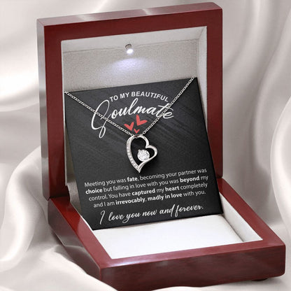 To My Beautiful Soulmate - Meeting You - Forever Love Necklace - JustFamilyThings