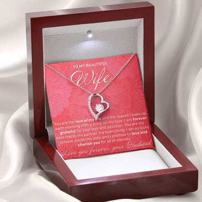 To My Wife - You Are The Love Of My Life - Forever Love Necklace - JustFamilyThings