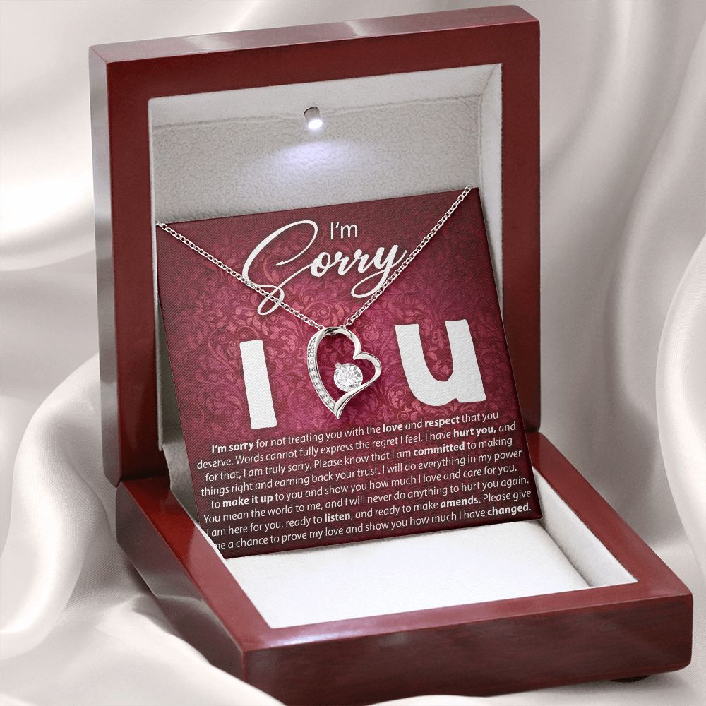I'm Sorry, I Love You - Forever Love Necklace - JustFamilyThings