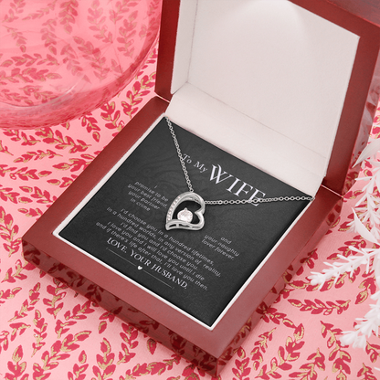To my wife - I promise - Forever Love Necklace - JustFamilyThings