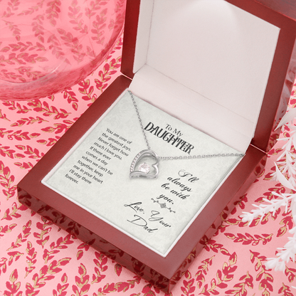 To my daughter from dad - You are one of the greatest joys - Forever Love Necklace - JustFamilyThings