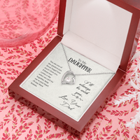 Load image into Gallery viewer, To my daughter from dad - You are one of the greatest joys - Forever Love Necklace - JustFamilyThings
