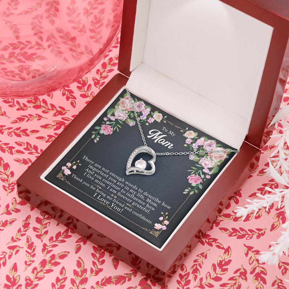 to my mom - There are not enough words - Forever Love Necklace - JustFamilyThings